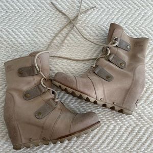 Sorel Joan of Arctic Wedge Lace Up Bootie